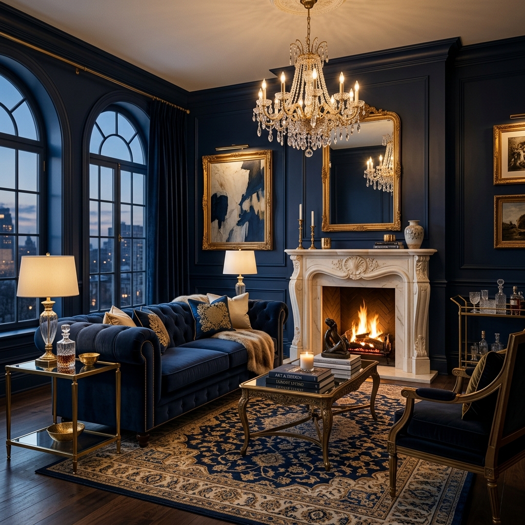 Luxury living room by Awesome Interiors