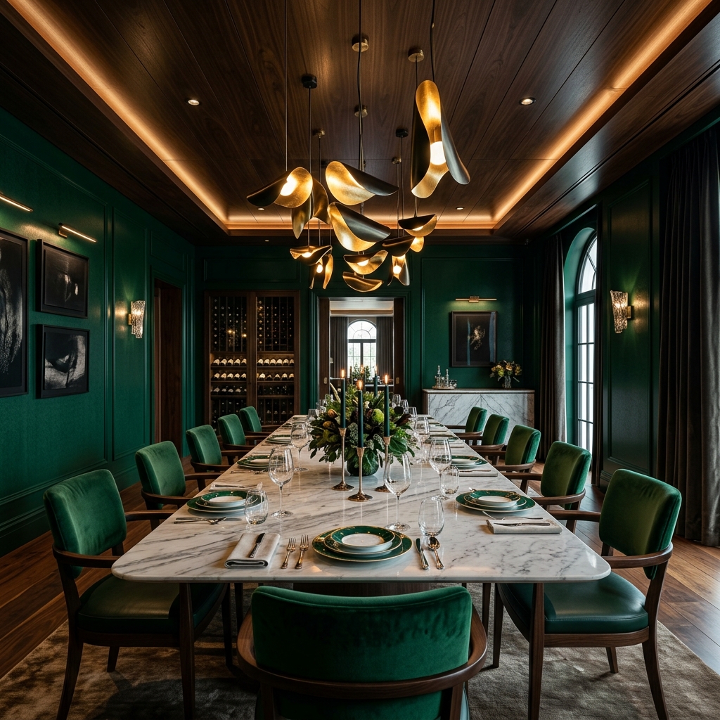 Luxury dining room by Awesome Interiors